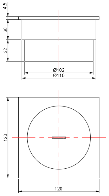 DN-110R-B 产品尺寸图