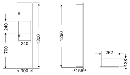 FDG-755 / FDG-755B / FDG-755G 产品尺寸图
