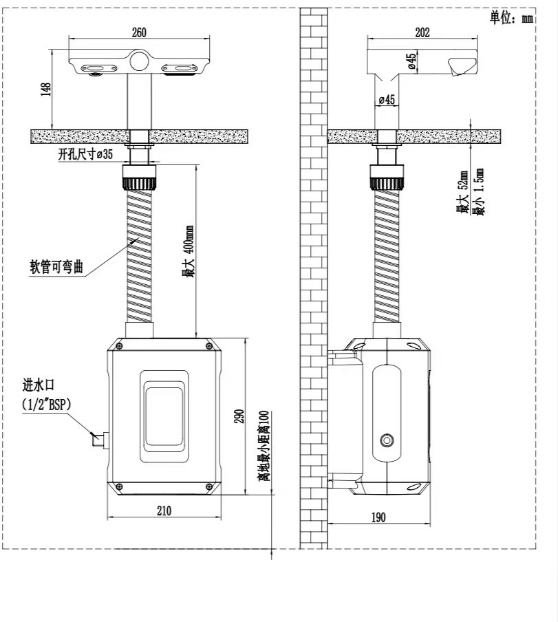 KDE-2601 产品尺寸图