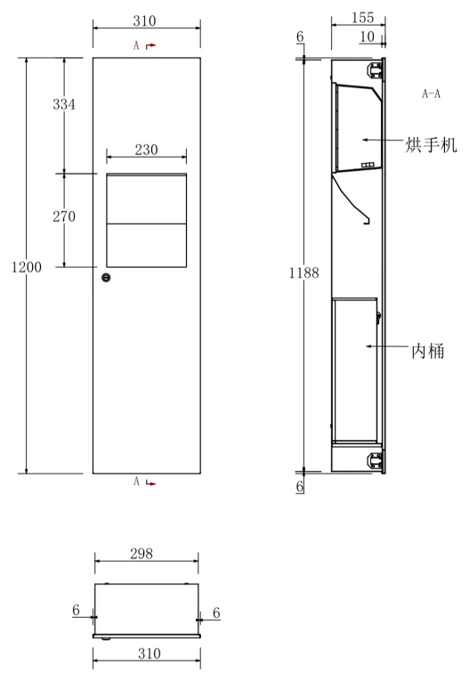 FDG-810-B 产品尺寸图