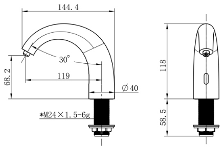 DHE-250 产品尺寸图