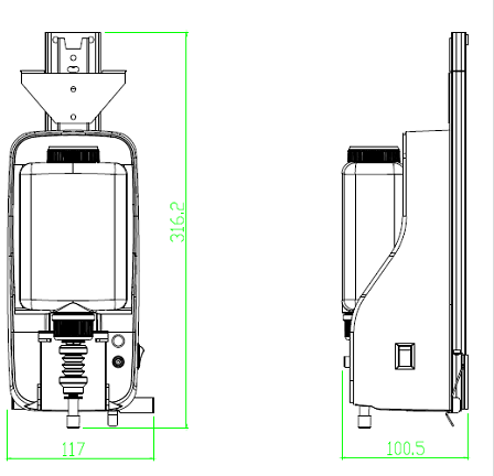 DHE-500 产品尺寸图 2