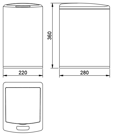 GU-545 产品尺寸图