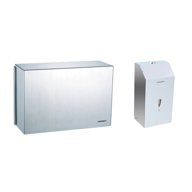 DHE-3001 镜柜手纸箱+感应泡沫皂液器