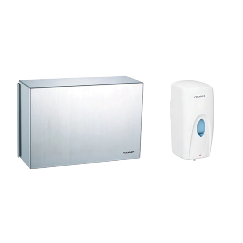 DHE-6001 镜柜手纸箱+感应泡沫皂液器