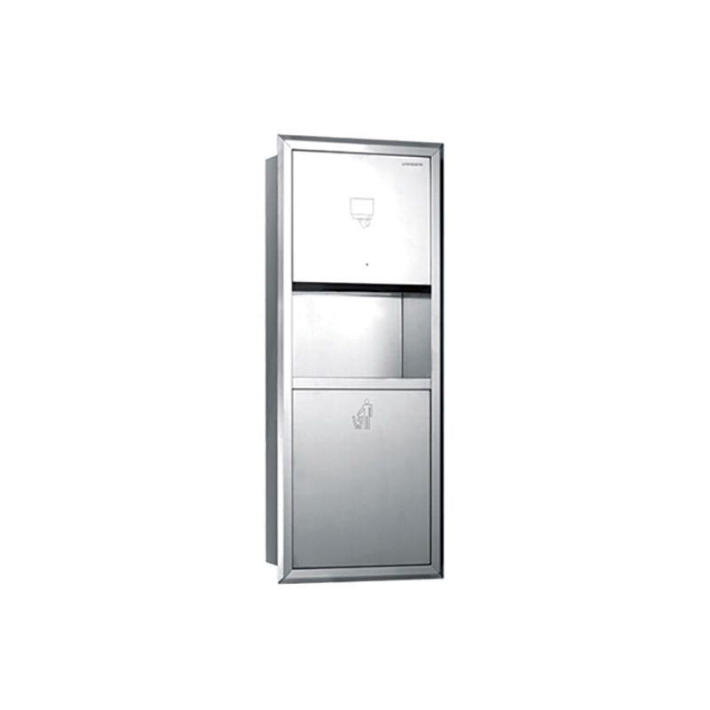 FDG-730 入墙式手纸箱(带垃圾桶)